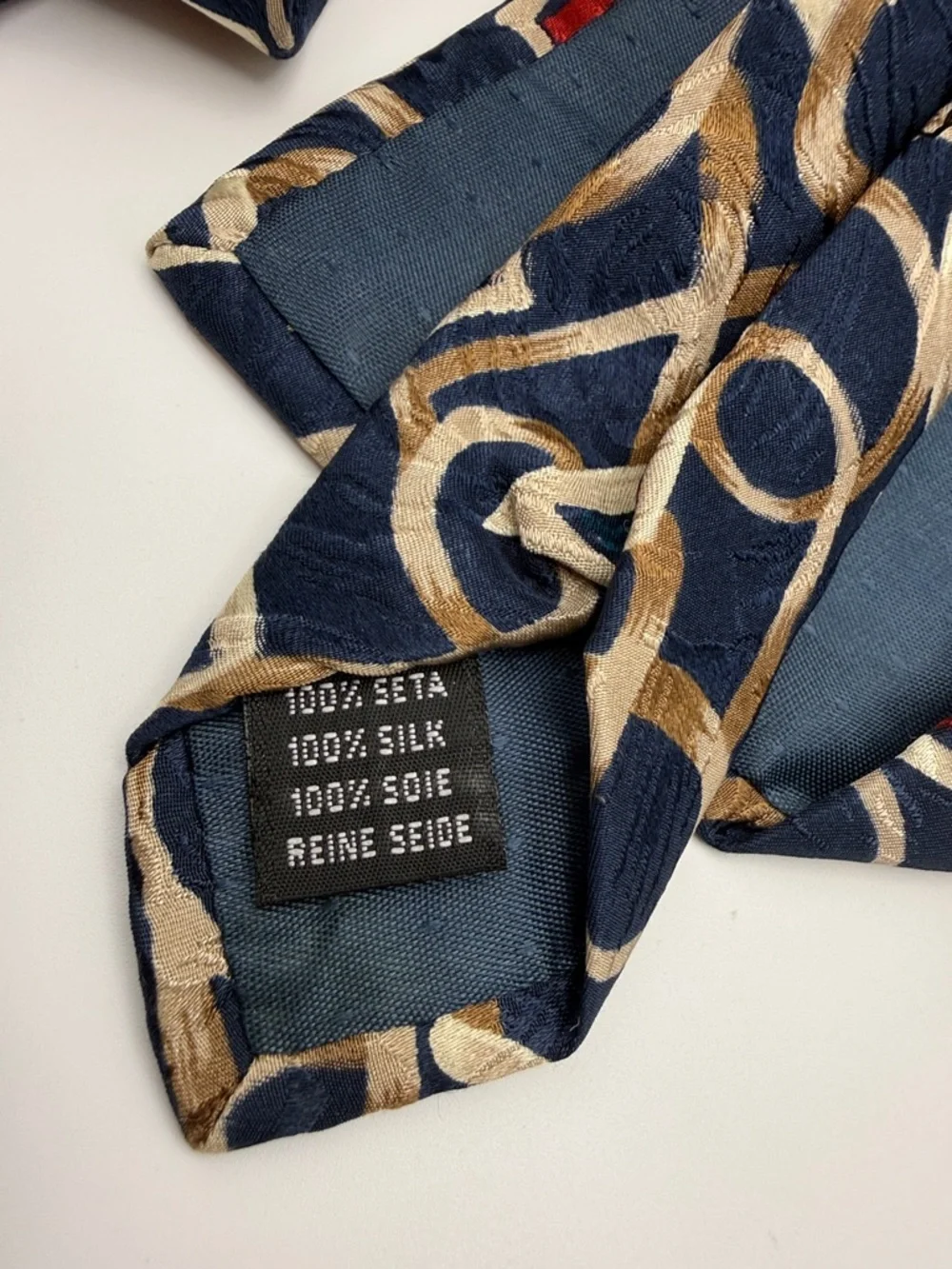 Alta Moda Cervino Vintage Tie Geometric 100% silk tie, made in Italy